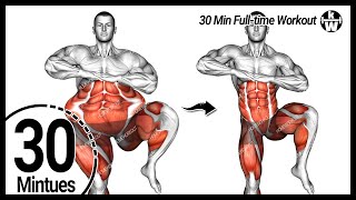 30 Min Standing Loss Fat Workout Say Goodbye to Sagging Fat [upl. by Northington]