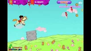 Dora The Explorer  Dora amp Unicorn in Candy Land Game  Dora Games [upl. by Oehsen]