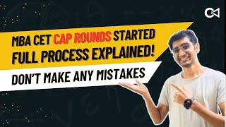 MBA CET Cap Round Full Process  Crack Every Test [upl. by Yoko939]