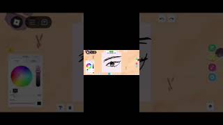 Speed Drow Drawing eyebrows 😎😍 roblox speeb drow [upl. by Natalie]