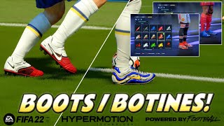 FIFA 22  ALL NEW BOOTS  TODOS LOS BOTINES  RETRO BOOTS [upl. by Akimyt]