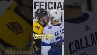 Remember when Brad Marchand LICKED him 😬 🤦‍♂️ [upl. by Cyma]