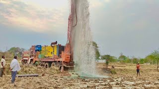 Borewell Drilling  7 Hp Motor 174 Feet Deep boring With Coconut water checking Method  Borewells [upl. by Nahtanhoj]