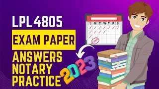 LPL4805 Examination Paper and Answers 2023  Notary Practice  exam prep  Unisa  LLB [upl. by Mori493]