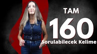 160 SORULABİLECEK KELİME  2024 TYT TÜRKÇE  MEB TARAMA [upl. by Hartman]