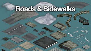 quotRoads amp Sidewalksquot AddOn asset preview video [upl. by Gerianna]