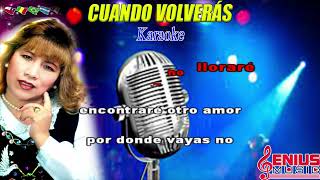 CUANDO VOLVERAS karaoke Doris Ferrer [upl. by Ahsema543]