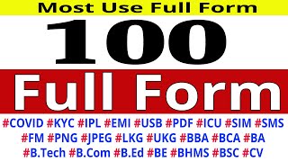 Most use full form  Full Forms List  Abbreviations  Stands for  GK questions fullform gk [upl. by Mariano734]