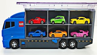 Aprende Los Colores Para Niños Camión de Convoy Tomica Hot Wheels Disney Cars Carros y Camiones [upl. by Nonnaehr853]