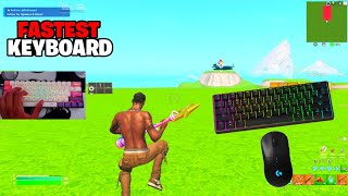 Custom GK61 Keyboard Smooth 😴 Fortnite 3V3V3V3 Go GOATED Gameplay [upl. by Matteo]