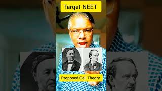 Who proposed Cell Theory neet2025 neet2026 neet biology [upl. by Eitsirc]