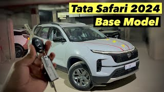 Tata Safari 2024 Base Model  Smart Optional  Detailed Review On Road Price [upl. by Ciccia565]