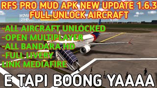 RFS PRO MUD APK 163 FULL UNLOCKED AIRCRAFT TAPI BOONG YAAA [upl. by Sutherlan272]