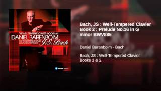 The WellTempered Clavier Book II Prelude and Fugue No 16 in G Minor BWV 885 Prelude [upl. by Nyrrek]