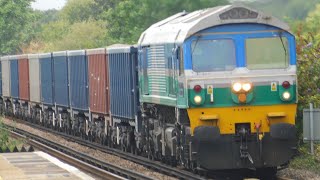 59005 at Emsworth  6O68 Westbury Lafarge to Crawley FY 220724 [upl. by Cinderella]