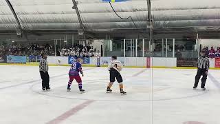 Grant Bartlett vs Lewis English NIHL fight 7124 [upl. by Tersina332]