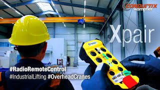 Overhead Crane Remote Control with the quotXpairquot Radio Remote Control System [upl. by Bartlett190]