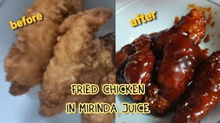 Lets Cook Fried Chicken with Mirinda food cooking chicken chickenrecipes [upl. by Eibbob]