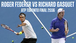 ROGER FEDERER VS RICHARD GASQUET  2006 MENS ATP TORONTO FINAL [upl. by Auerbach]