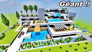 VILLA GÉANTE MODERNE  TUTO MINECRAFT [upl. by Luedtke]