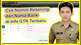 Cek Nomor Rekening dan Nama Bank di Info GTK Terbaru 2023 [upl. by Idok]