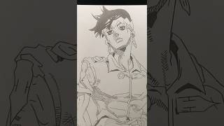 Drawing Rohan Kishibe From Jojo’s Bizarre Adventure [upl. by Cassell120]