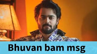 BHUBAN BAM SPL MESSAGE TO HIS FANS  BB KI VINES TAZA KHABAR 2  BHUVAN BAM WEB SERIES [upl. by Noissap]