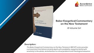 Baker Exegetical Commentary NT [upl. by Yrgoerg]