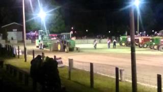 John Deere 4030 tractor pull Uxbridge fall fair 2 [upl. by Garnes986]