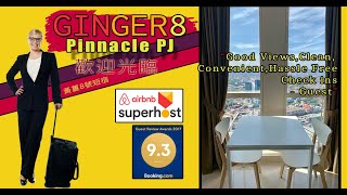 Ginger8 Suites at Pinnacle Petaling Jaya the tallest building in PJ 黃薑8號短宿 🛏️ [upl. by Iret]