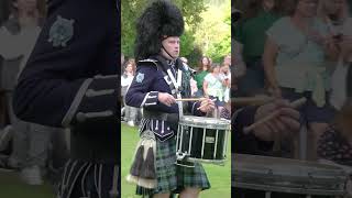 Ballater Pipe Band playing Kilworth Hills during Beating Retreat after 2023 Ballater Games shorts [upl. by Ann-Marie]