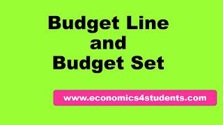 budget line and budget set  class 12  bcom  bbm  BA [upl. by Medeah971]