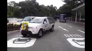 Funeral cortege arriving at Mandai Crematorium [upl. by Elitnahc678]