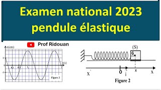 correction de lexamen national rattrapage 2023 partie pendule élastique [upl. by Dimo]