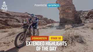 Extended highlights of Stage 10 presented by Aramco  Dakar2024 [upl. by Eednar458]