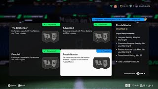 EAFC 25 quotLEAGUE AND NATION HYBRID  PUZZLE MASTERquot SBC cheapest solution [upl. by Hickey574]