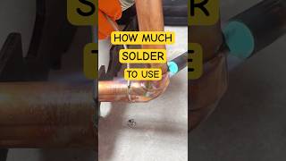 How mush solder to use when soldering copper pipes [upl. by Riada841]