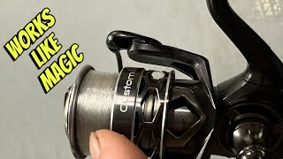 Best Spinning Line Spooling Hack Ever… [upl. by Dranyer]