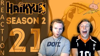 SOS Bros React  Haikyuu Season 2 Episode 21  The Destroyer [upl. by Anahsal278]