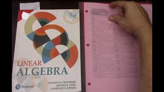 153 Linear Algebra Nov 2024 Friedberg Ch 1 1 of 4 [upl. by Gosnell]