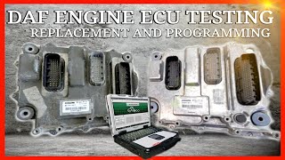 DAF TRUCK ENGINE ECU FAILED TEST REPAIR AND REPLACE [upl. by Akin]