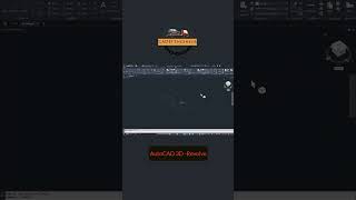 AutoCAD 3D Revolve tutorial cadsoftware caddengineer designrevolveautocad [upl. by Masterson]