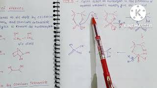 Hydroxylation of alkene by OsO4 and Alkaline Kmno4 [upl. by Alisha]