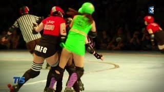 Le Roller Derby discipline choc pour les filles [upl. by Etezzil]