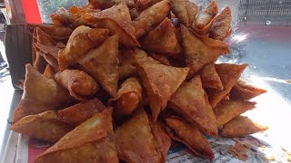 SAMOSA MAKING  Crispy corn samosa  spicy and delicious recipe of maida amp corn made  samosa recipe [upl. by Llirrehs]