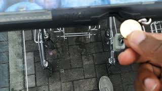 How to unlock shopping trolley without pound coin [upl. by Obnukotalo170]