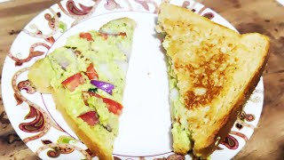 Avocado sandwich recipel avocado toast Indian stylehealthy breakfast recipes richafoodkhana [upl. by Sregor]