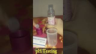 Patanjali Rose Water pH Testing patanjali toner rosewater shorts skincareshorts ytshorts [upl. by Wilburt]