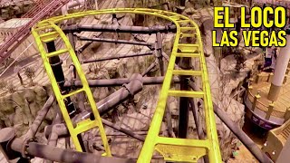 El Loco  Las Vegas Adventuredome Roller Coaster  POV [upl. by Fadil]