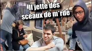 Un youtubeur belge jette 1 seau de Mrde 💩 sur un père et sa fille 😡 [upl. by Aenel331]